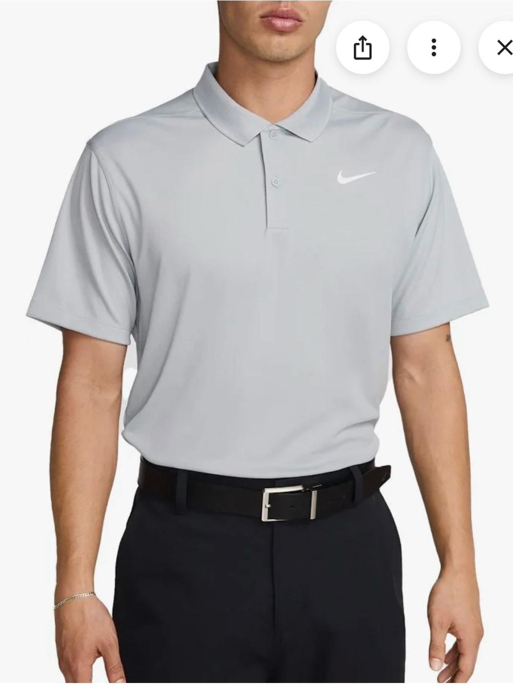 Nike Men’s Light Gray Dri-fit